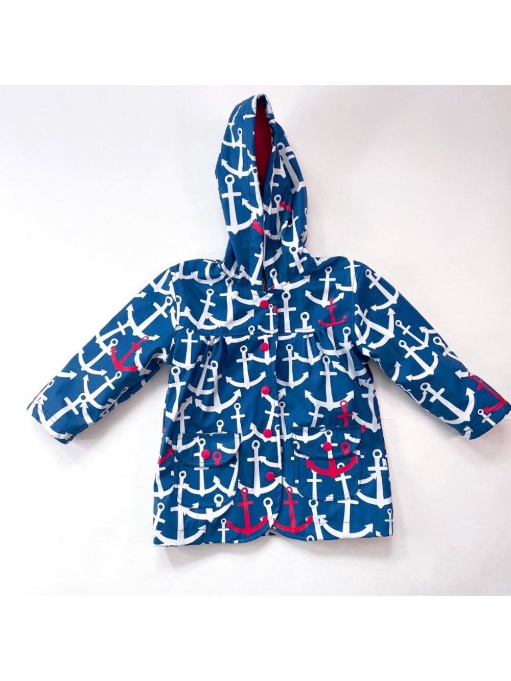 Hatley Girls Anchor Rain Jacket, Size 2